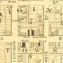 Vintage Map of Hubbard, Iowa 1892