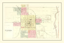 Vintage Map of Eldora, Iowa 1892
