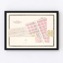 Vintage Map of Mayville, North Dakota 1892