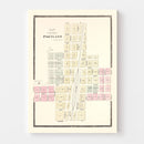 Vintage Map of Portland, North Dakota 1892