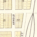Vintage Map of Portland, North Dakota 1892
