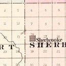 Vintage Map of Steele County, North Dakota 1892