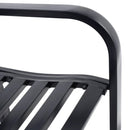 Bench Deck with Steel Frame for outdoor by LJGDeals
