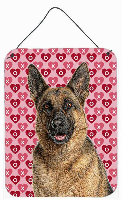 Hearts Love and Valentine's Day German Shepherd Wall or Door Hanging Prints KJ1194DS1216