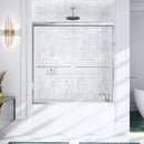56-60"W x 60"H Semi-Frameless Double Sliding Shower Door by HouseOfZazla