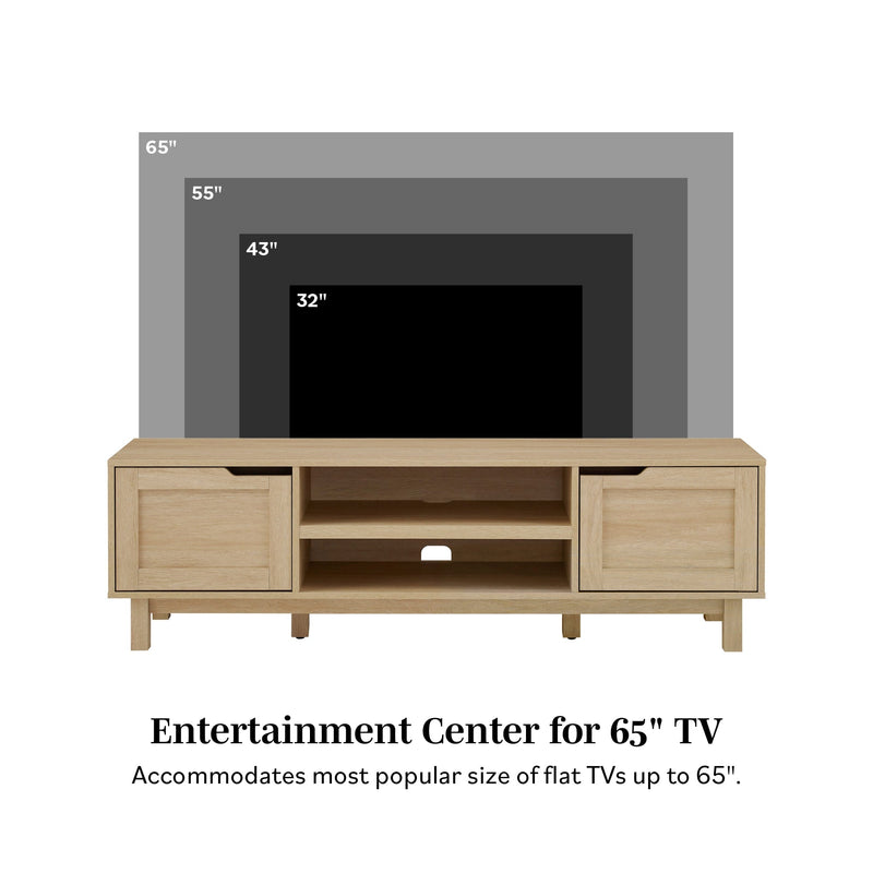 Tromso Modern 2-Door TV Stand for TVs up to 65”