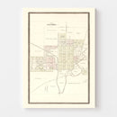 Vintage Map of Paulding, Ohio 1892