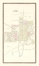 Vintage Map of Paulding, Ohio 1892