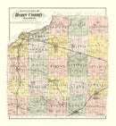 Vintage Map of Henry County, Illinois 1893
