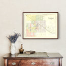 Vintage Map of Cambridge, Illinois 1893