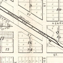 Vintage Map of Cambridge, Illinois 1893