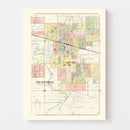 Vintage Map of Geneseo, Illinois 1893