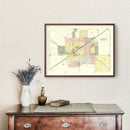 Vintage Map of Galva, Illinois 1893