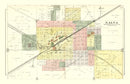 Vintage Map of Galva, Illinois 1893