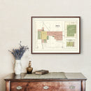 Vintage Map of Orion, Illinois 1893