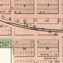 Vintage Map of Orion, Illinois 1893