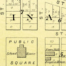 Vintage Map of Annawan, Illinois 1893