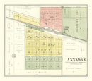 Vintage Map of Annawan, Illinois 1893