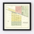 Vintage Map of Annawan, Illinois 1893