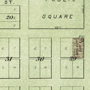 Vintage Map of Bishop Hill, Illinois 1893