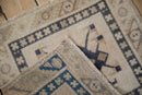 2x2 Vintage Distressed Oushak Square Rug Mat