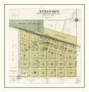 Vintage Map of Atkinson, Illinois 1893