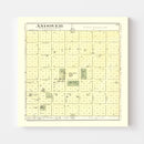 Vintage Map of Andover, Illinois 1893