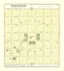 Vintage Map of Andover, Illinois 1893