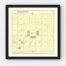 Vintage Map of Andover, Illinois 1893