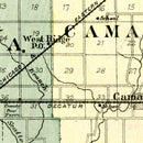 Vintage Map of Douglas County, Illinois 1893