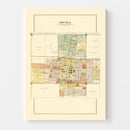 Vintage Map of Arcola, Illinois 1893
