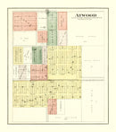 Vintage Map of Atwood, Illinois 1893