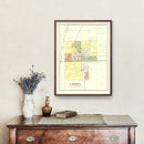 Vintage Map of Camargo, Illinois 1893