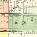Vintage Map of Camargo, Illinois 1893