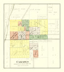 Vintage Map of Camargo, Illinois 1893