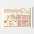 Vintage Map of Romulus, Michigan 1893