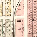 Vintage Map of Romulus, Michigan 1893