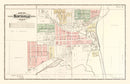 Vintage Map of Northville, Michigan 1893