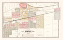 Vintage Map of Wayne, Michigan 1893