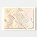 Vintage Map of Dearborn, Michigan 1893