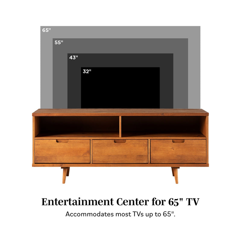 Sloane 3-Drawer Solid Wood TV Console