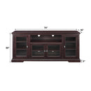 70" Highboy Style Wood TV Stand