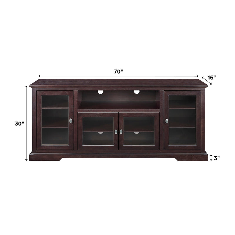 70" Highboy Style Wood TV Stand