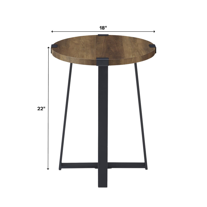 Metal Wrap 18 inch Side Table
