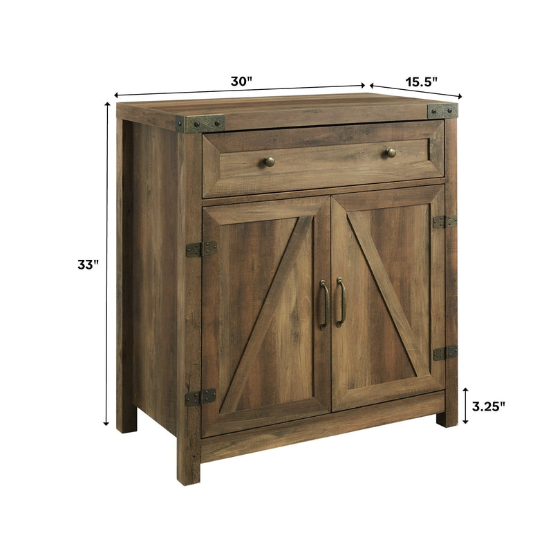 Barn Door Accent Cabinet