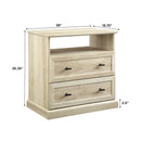 Clyde Classic 2-Drawer Nightstand / Side Table