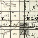 Vintage Map of Lagrange County, Indiana 1893