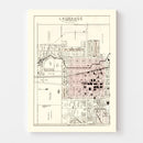 Vintage Map of LaGrange, Indiana 1893