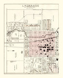 Vintage Map of LaGrange, Indiana 1893