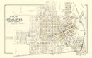 Vintage Map of Lapeer, Michigan 1893